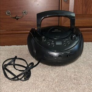 Black Portable CD Player